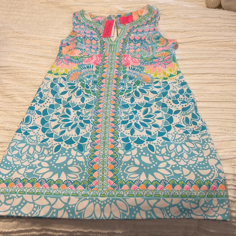 Lilly Pulitzer Sigrid Shift Dress Sleeveless Colorful Print NWT